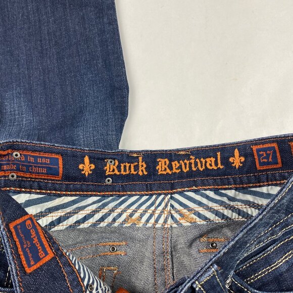 Rock Revival Women's Jeans Size 27 Gwen Boot - Hemmed - Picture 9 of 16